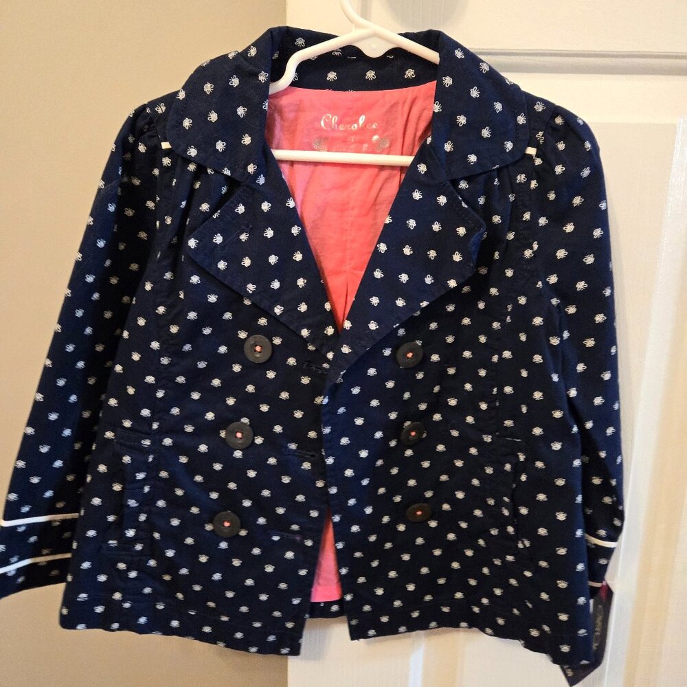 NWT Girls Size 4T Cherokee Navy Jacket